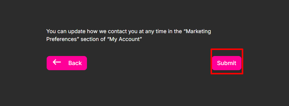 Complete registration